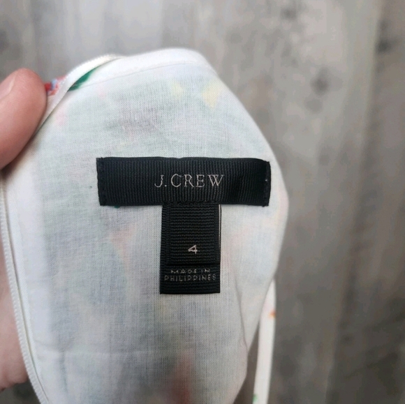 J. Crew NWOT Painted Pineapple Print Speghetti Strap Midi Dress Size 4 Women's - Picture 13 of 13